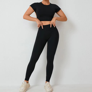 Fitness Piece Yoga <b>Thigh</b> High Breathable Women's Leggings, Wholesale High Quality Breathable Women's Butt Scrunch Leggings - Product Image 4