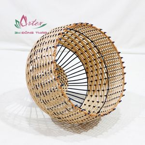 Tormenta de tejido polivinílico vietnamita tradicional Pantalla de plástico tejida minimalista para decoración del hogar - Product Image 5