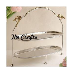 Bandeja de Servicio Decorativa Multifuncional de 2 Niveles, Tamaños y Colores Personalizados, Alta Calidad, Grado Deluxe, Acepta Logotipo Personalizado - Product Image 6