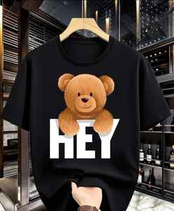 men's Essential Ultra Soft Comfortable T-<b>Shirt</b> Summer Eco-Friendly Appliques Denim Batik Corduroy Fabrics 100% Cotton Patches - Product Image 5