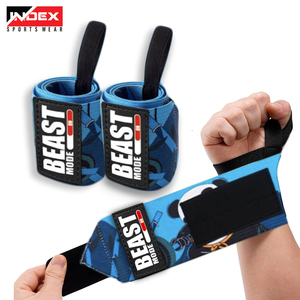 Sangles de levage pour gymnastique Sangles de poignet antidérapantes pour le fitness Sangles de poignet rembourrées pour haltérophilie avec logo et motifs personnalisés - Product Image 6