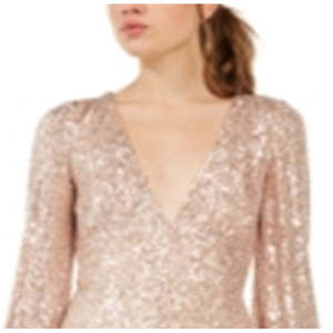 Abito lungo a tubino con paillettes e spacco Emerald Sundae Junior in rosa, taglia M per adolescenti con vita naturale - Product Image 2