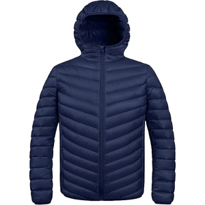 Veste bouffante mode hommes hiver à capuche décontracté chaud manteau veste Streetwear veste d'extérieur - Product Image 1