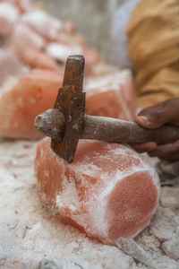 Anwar enterprises Eco friendly Natural Crystal Rock Sculptée Pyramide en forme de lampe de sel rose Tear Drop Shape - Product Image 4