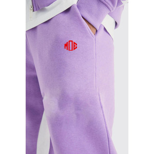 Conjunto Deportivo de Felpa Lavanda para Hombre con Estilo Universitario, Número y Gráficos de Estrellas, Sudadera con Capucha y Cremallera, Pantalones Deportivos, Ropa Deportiva Suave - Product Image 3