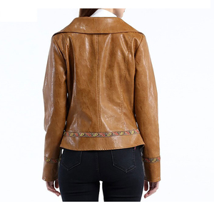 Chaqueta de Cuero para Mujer, Diseño Clásico 2026, Alta Calidad, Transpirable, Estampada, Personalizable, Chaqueta de Lona - Product Image 4