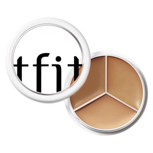 TFIT 3 คัลเลอร์คอนซีลเลอร์ครีมพาเลทท์ปกปิดเต็มรูปแบบ 0.52 ออนซ์ 04 สีเข้ม - Product Image 1
