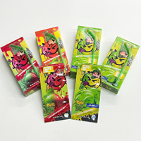 Sacs d'emballage en forme découpée personnalisés pour bonbons et herbes 3,5 g, 7 g, 14 g, 28 g, sac en mylar comestible à l'épreuve des enfants avec boîte combinée