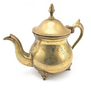 Tetera de latón decorativa para mesa, tetera India hecha a mano, moderna y lujosa de Metal para café y tetera - Product Image 2