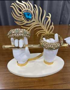 Pulsera Polki de latón chapado en oro antiguo, joyería de moda para bodas, fiestas, aniversarios, tamaños 2,4 2,6, Idea de regalo - Product Image 1