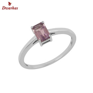 Anillo de piedras preciosas de amatista natural de Plata de Ley 925 de alta calidad proveedor exportador al por mayor - Product Image 1