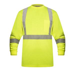 T-shirt de sécurité fluorescent haute visibilité-Manches longues-Polyester 100%-Logo personnalisable - Product Image 2