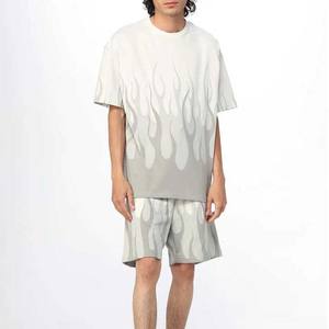 Ensemble de sport d'été pour hommes ensemble t-shirt à manches courtes à séchage rapide et short pour la peau automatisé pour la course à pied ensemble de t-shirts d'entraînement - Product Image 2