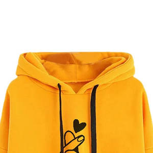 Meilleure vente de sweats à capuche pour femmes confortables, manches longues, couleur unie, qualité supérieure, design personnalisé pour l'hiver avec logo à l'avant - Product Image 6