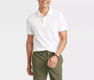 Polo de calidad superior para hombre de tamaño de diseño de logotipo personalizado 50% Algodón/50% poliéster 220 GSM opción multicolor de Bangladesh - Product Image 4