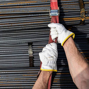 Gants de sécurité en cuir de haute qualité Gants de conducteur en cuir confortables pour la sécurité des mains Gants de conducteur en cuir de vachette. - Product Image 5