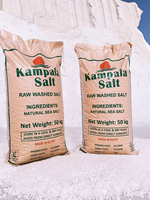 Sal Natural Cruda de Kampala |   Cloruro de Sodio de Grado Industrial, 50 kg |   Sal Marina Lavada en Polvo de Alta Pureza, Certificada ISO 9001