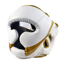 Professionnel jeunesse PU cuir Kickboxing tête garde gagner boxe sparring équipement de sécurité pour MMA combat visage protecteur