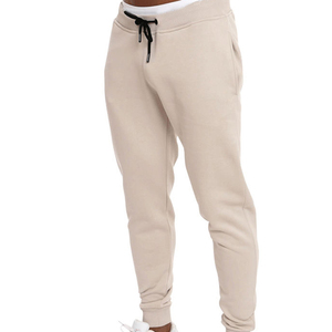 Pantalons de jogging de haute qualité en gros, kaki, slim pour hommes, personnalisés en gros, 100% coton, décontractés, unis, OEM, avec poches - Product Image 2
