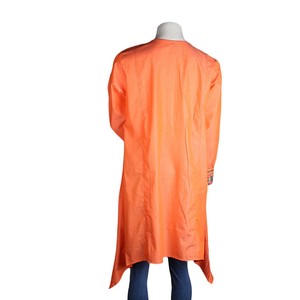 คุรตีทรงเอปักลายสำหรับผู้หญิง - สีส้ม - Product Image 4