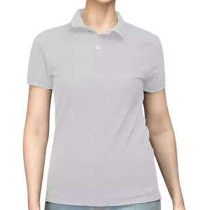 Camisetas de polo informales de alta calidad para mujer, camisas lisas de punto transpirables con logotipo personalizado de Color sólido, el mejor precio más demandado - Product Image 4