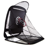 Cage d'entraînement de golf 9x7FT avec système de retour automatique de balles et barrière double face pour l'entraînement de golf
