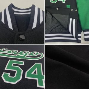 Vestes Letterman personnalisées avec logo personnalisé Manches en cuir mélangé de laine pour jeunes adultes Fabricant OEM - Product Image 5