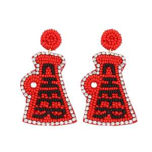Bordado artesanal Cheer Football Beaded College Sport Pendientes con estilo elegante y de moda hermoso por Hiba Enterprises - Product Image 3