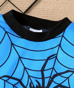 Conjunto Deportivo Unisex para Niños de 2 Piezas con Estampado de Araña, 100% Algodón Transpirable, Sudadera de Manga Larga y Pantalones Deportivos, Hechos a Medida - Product Image 4