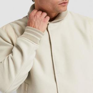 Veste universitaire élégante pour homme en laine et tissu respirant de haute qualité, logo frontal durable, vêtement d'extérieur pour l'hiver, veste d'hiver 2026 - Product Image 4