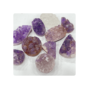 Lote al por Mayor de Cabujones de Amatista Natural, Gemas de Cuarzo en Forma Mixta, Tamaño 20-50 mm, Piedras para Joyería - Product Image 1