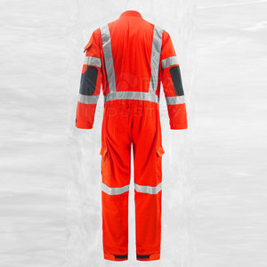 Ensemble d'uniformes de construction d'engins de sécurité certifiés à manches longues réfléchissants pour les chantiers et les équipes routières Caractéristique respirante - Product Image 3