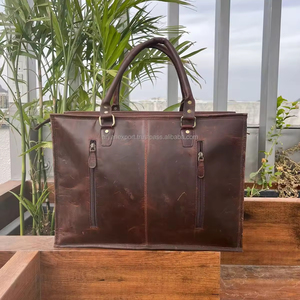 Large Western Concealed Carry Tooled Leather Briefcase <b>Laptop</b> Shoulder <b>Handbag</b> Brown Hand Tooled Tote Bag Genuine Leather Purse - Product Image 5