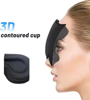 Masque de sommeil de conception 3D Blackout Sleep Aid avec sangle élastique réglable pour un meilleur sommeil
