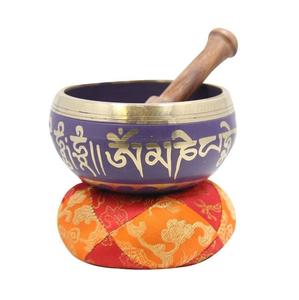 Cuenco de Metal moderno de ayuda holística, mazo de madera, cuenco de canto tibetano antiguo, escultura de China pulida para meditación - Product Image 2