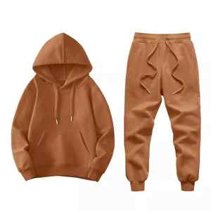 Wholesale Breathable Lightweight Winter Hooded Solid Kids Tracksuits for <b>Baby</b> Boys Pullover Sweat <b>Suits</b> High Quality Jogger - Product Image 4