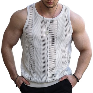 Camiseta de tirantes para hombre, estilo stringer, ajustada, para gimnasio, fitness, entrenamiento, licra, diseño personalizado - Product Image 1