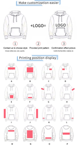 Logo personnalisé sans ficelle coupe et coudre sweat à capuche marron unisexe en coton uni surdimensionné vierge vêtements de rue sweats à capuche épais en éponge française - Product Image 4