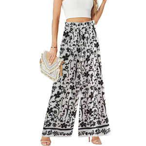 กางเกงผ้ายืดเอวสูงแบบลำลองสำหรับผู้หญิงขนาดใหญ่พิเศษดีไซน์ตามสั่งแนวฤดูใบไม้ร่วง - Product Image 1