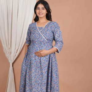 Vestido de Maternidad de Algodón de Alta Calidad para Lactancia Posparto, Bata de Maternidad para Mujeres Embarazadas, Vestido para Baby Shower, Ropa de Verano - Product Image 1