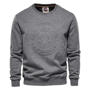 Sudaderas Streetwear Unisex Impresión Liso Logotipo personalizado 3D En relieve Jersey de gran tamaño Sudadera en blanco Hombres Sudaderas con capucha - Product Image 3