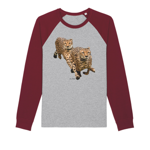Camisa casual de manga larga con cuello raglán orgánica de Cheetah Brothers - Product Image 1