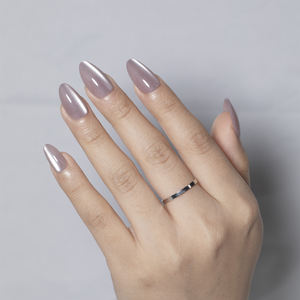 MOBRAY PMMA Uñas Francesas Diarias, 32 Piezas, Uñas Semiterminadas Esmeriladas Sin Costuras, Removibles, de Lujo, Hechas a Mano, Venta al por Mayor - Product Image 4