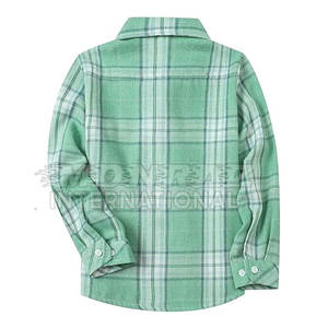 Camisas de franela sólidas retro casuales para adultos 100% algodón transpirable respetuoso con el medio ambiente estilos de moda uso diario - Product Image 4