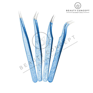 Pincettes d'extension de cils personnalisées en acier inoxydable de bonne qualité avec des couleurs contrastées Pointe pointue-Beauty Concept International - Product Image 3