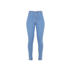 Nouveau Style Denim Jeans Zipper Jambe Poches Élastique Salopette Blanchi Pantalon Pantalon Slim Crayon Jeans Pantalon Du Bangladesh - Product Image 3