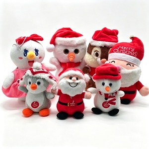 Ensemble de jouets en peluche de Noël personnalisés, animaux en peluche de Noël, peluche Père Noël, peluche bonhomme de neige, peluche pingouin - Product Image 2