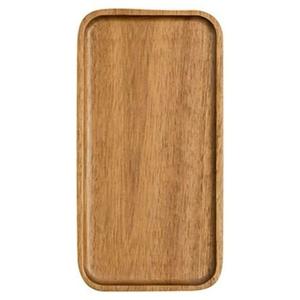 Bandeja de Servir de Madera de Mango Hecha a Mano con Asas de Madera, Acabado Lacado, de un Solo Nivel, Diseño Elegante para Cocina, Comedor, Hotel - Product Image 2
