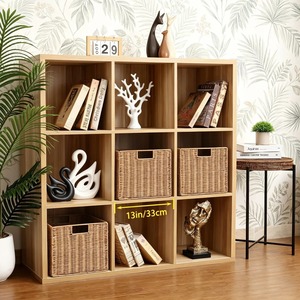 Organizador de Mimbre Plástico Tejido a Mano, Cestas de Almacenamiento Hechas a Mano, Ratán Natural, Moderno, Multifuncional, Hecho en Vietnam - Product Image 3
