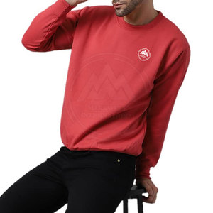 Sweatshirts d'hiver pour hommes OEM à la mode pour l'extérieur Nouveau design Motif solide Polyester/coton teint en toile Prix bon marché - Product Image 4